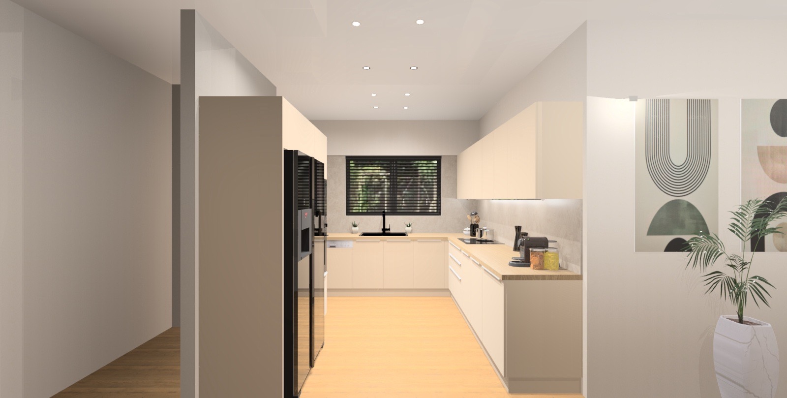 Beige Kitchen Concept