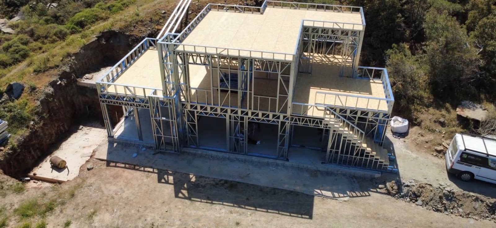 Steel Frame Villa — Aerial