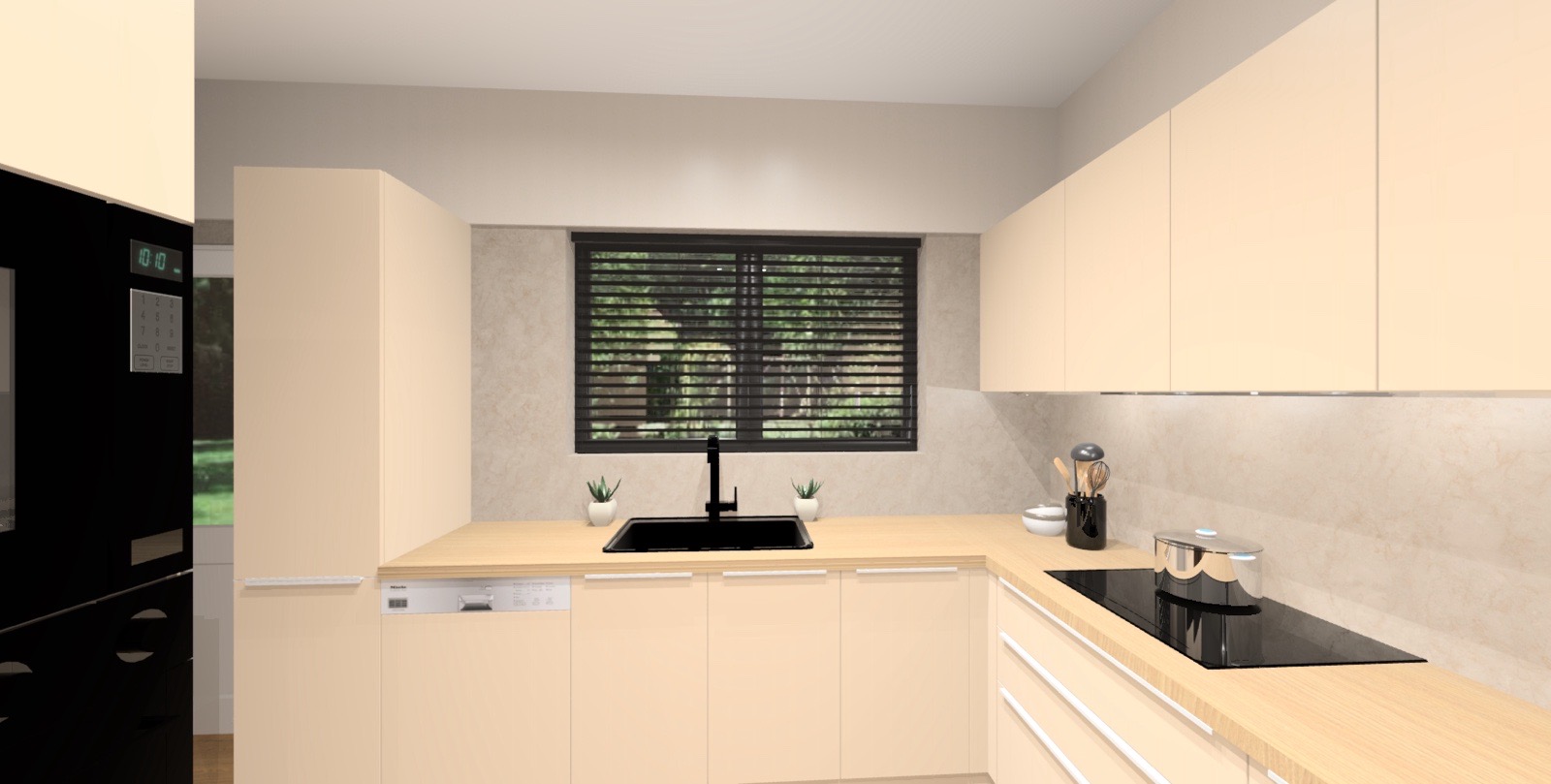 Black Accent Kitchen